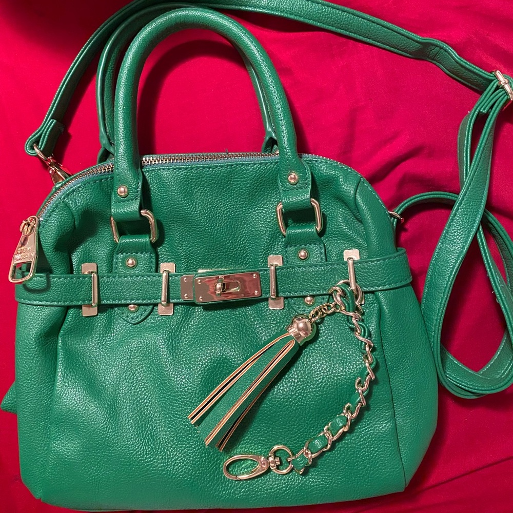 Steve Madden green should purse/clutch bag